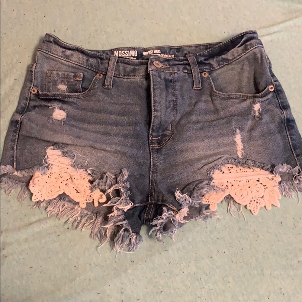 cutoff denim shorts